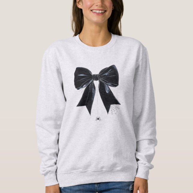 Sweatshirt Halloween Coquette Bow (Devant)