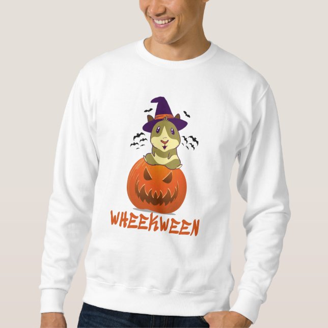 Sweatshirt Halloween du cochon de Guinée (Devant)