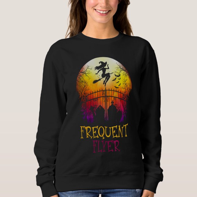 Sweatshirt Halloween Frequent Flyer In The Cemetery Lazy Cost (Devant)