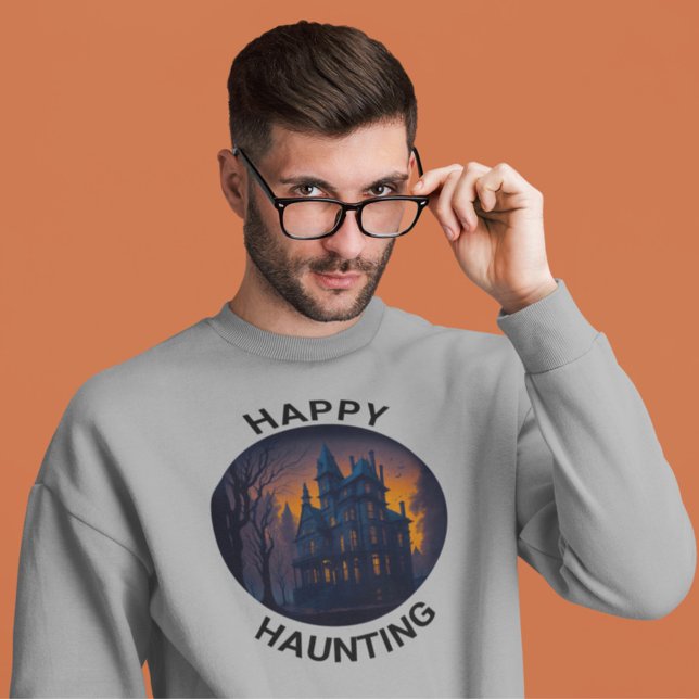 Sweatshirt Halloween Haunted Mansion Happy Hauny (Créateur téléchargé)