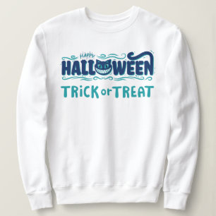 Sweatshirt Halloween heureux avec le visage de chat effrayant