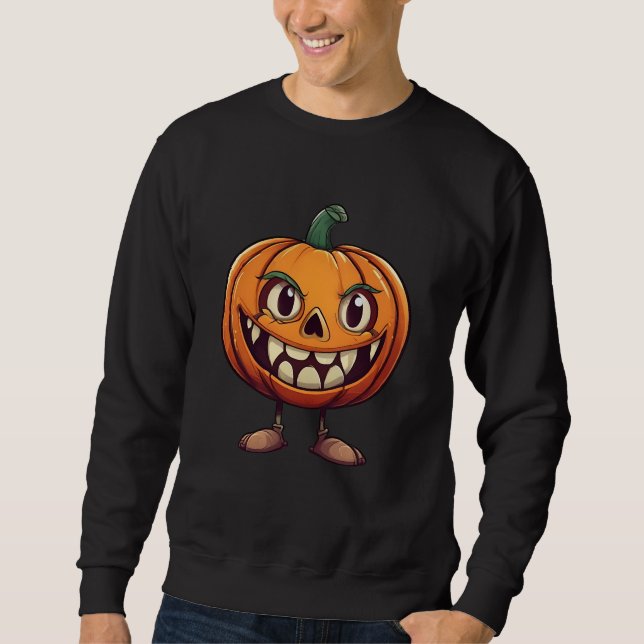Sweatshirt Halloween Kürbis (Devant)