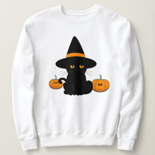 Sweatshirt Halloween mignonette Cartoon amis, Chat bébé noir