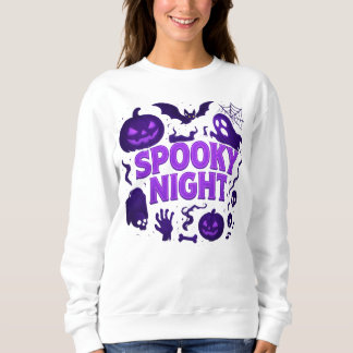 Sweatshirt Halloween Nuit Éffrayante Vêtements uniques Unisex