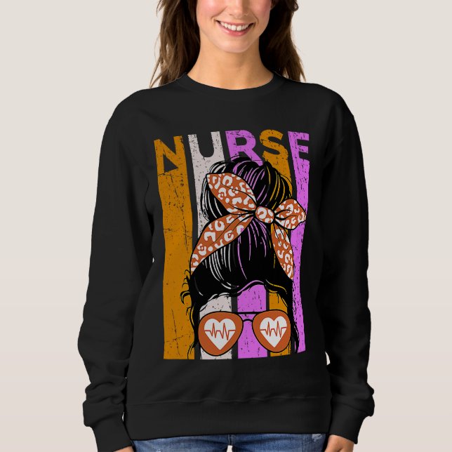 Sweatshirt Halloween Nurse Womens Nursing Student Fun Cool (Devant)