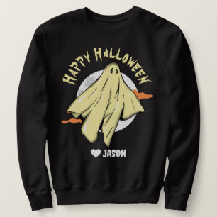 Sweatshirt Halloween simple et heureux fantôme éffrayant