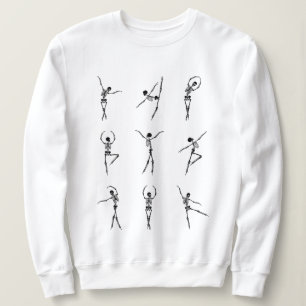 Sweatshirt Halloween Skeleton Dance 1