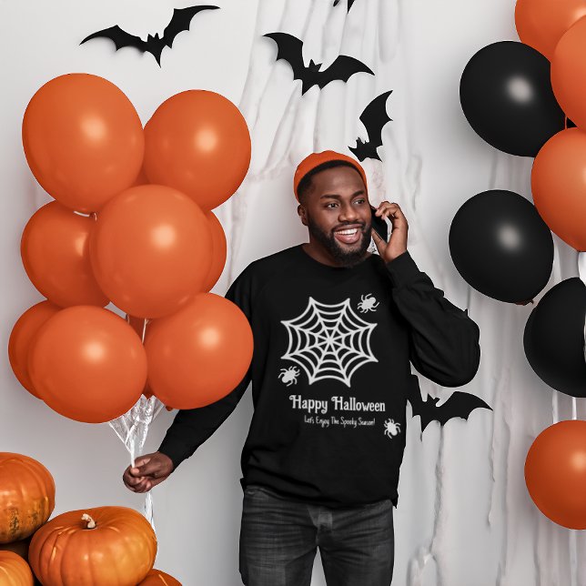 Sweatshirt Halloween Spiderweb personnalisé (Créateur téléchargé)