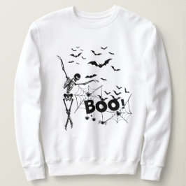 Sweatshirt Halloween Squelette & Boo