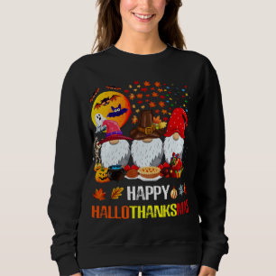 Sweatshirt Halloween Thanksgiving Joyeux Noël Happy Hallo