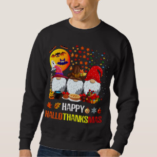 Sweatshirt Halloween Thanksgiving Joyeux Noël Happy Hallo