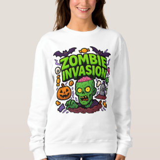 Sweatshirt Halloween Zombie Invasion Vêtements Cute Unisex