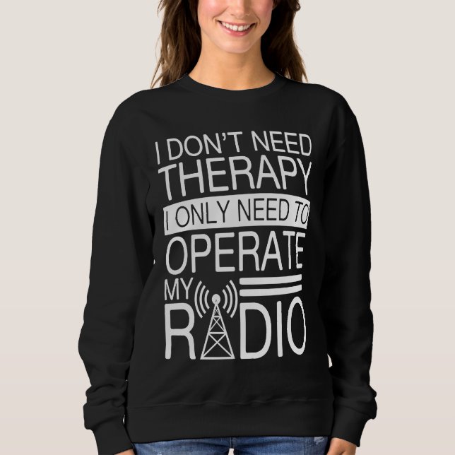 Sweatshirt Ham Radio Operator Costume Radio Tower (Devant)
