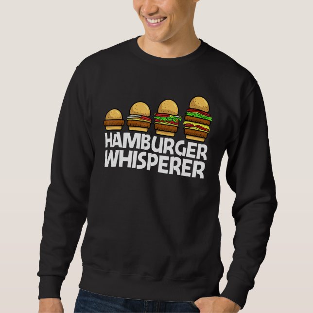 Sweatshirt Hamburger Pour Hommes Femmes Nourriture Cheeseburg (Devant)