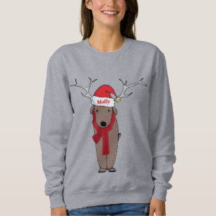 Sweatshirt hanche personnalisée fido animal nom de chien sant
