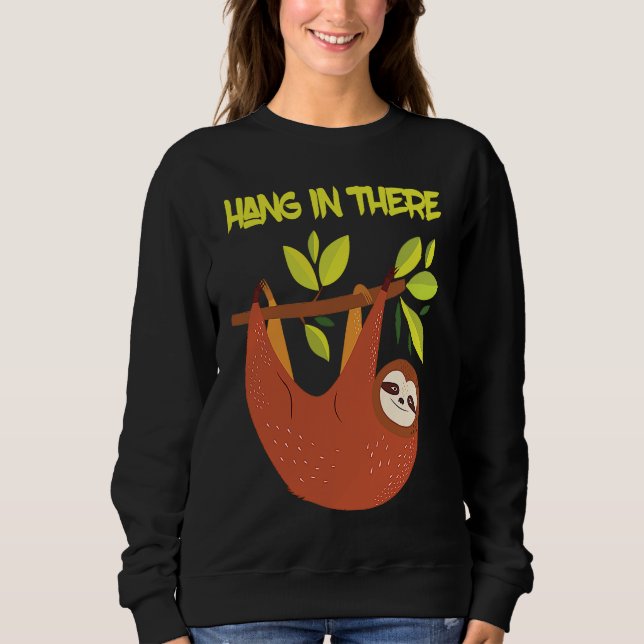Sweatshirt Hang cute sloth in the tree (Devant)