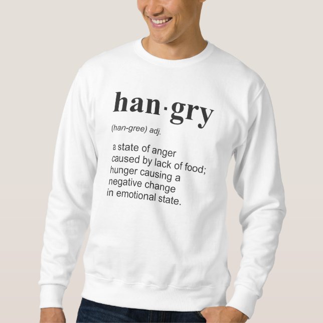 Sweatshirt Hangry (Devant)