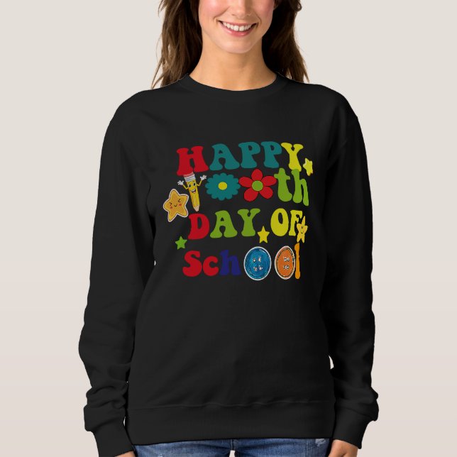 Sweatshirt happy 100th day of school for teacher or child (Devant)