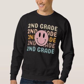 Sweatshirt Happy Back To School 2nd Grade Team Smiler Teacher
