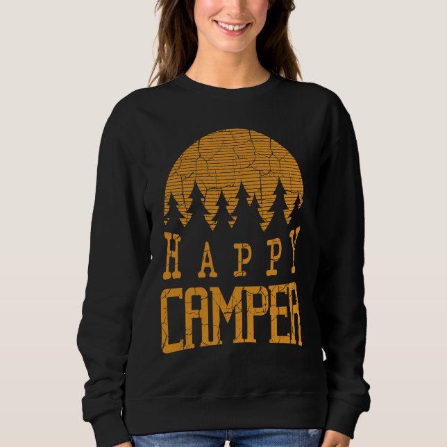Sweatshirt Happy Camper for Family (Devant)