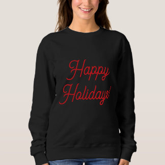 Sweatshirt Happy Holidays in Red: