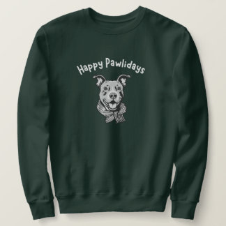 Sweatshirt Happy Pawlidays (Happy Pup with Perky Ears)
