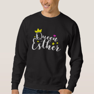 Sweatshirt Happy Purim Costume Idea Queen Esther Hebrew Jewis