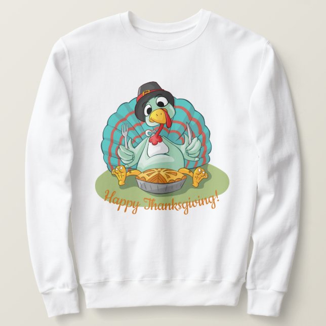 Sweatshirt Happy Thanksgiving (Design devant)