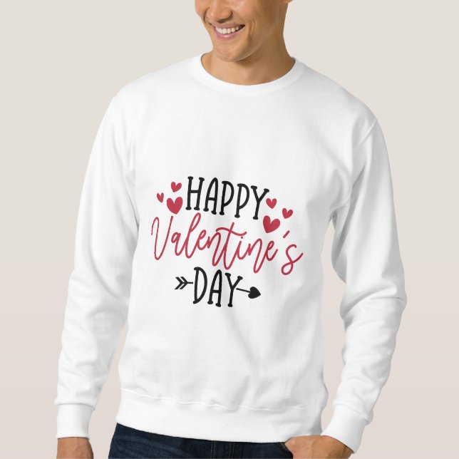 Sweatshirt Happy Valentine Day (Devant)