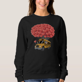 Sweatshirt Happy Valentine's Day Bus with Owl