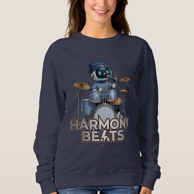 Sweatshirt Harmony Beats – Zedoura Drummer (Devant)