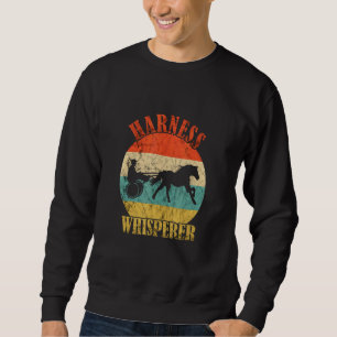 Sweatshirt Harnais Course Rétro Harnais Chuchoteur Cheval Cou