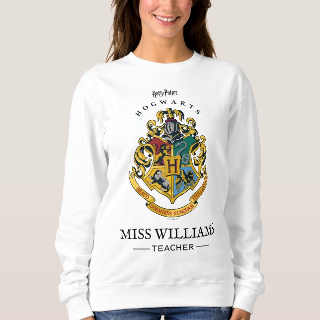 Sweatshirt Harry Potter Enseignant | Cimier de Poudlard - Cou (Devant)