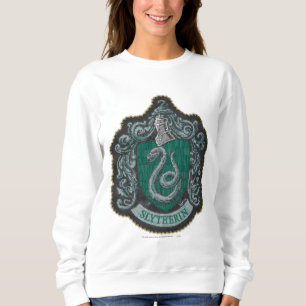 Sweatshirt Harry Potter   Rétro Blason Slytherin Puissant