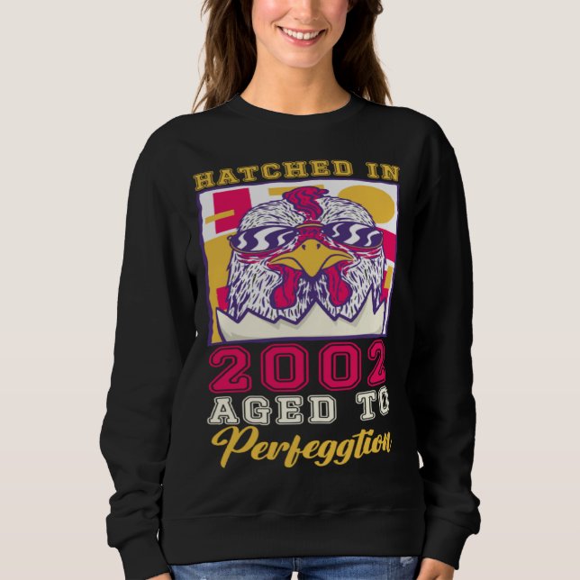 Sweatshirt Hatched in 2002 Aged to Perfeggtion (Devant)