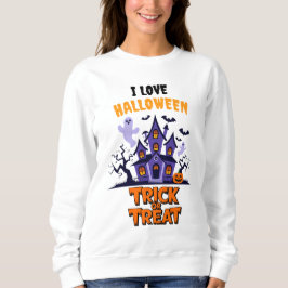 Sweatshirt Haunted house fun pour les friandises d'Halloween!