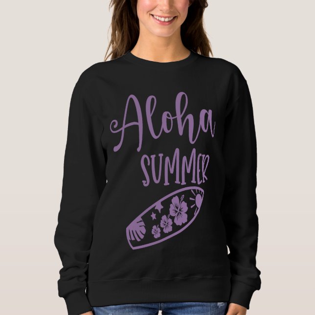 Sweatshirt Hawaii Aloha Surfing Hawaiian Party (Devant)