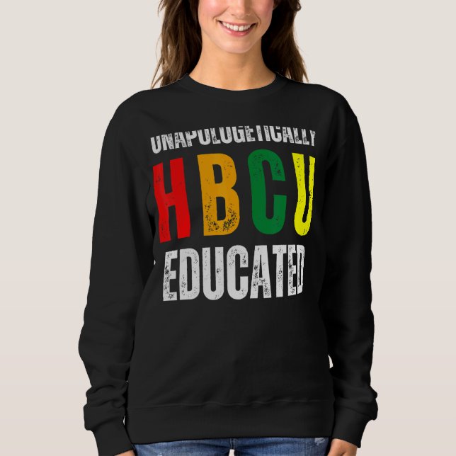Sweatshirt HBCU HBCU historique instruite (Devant)