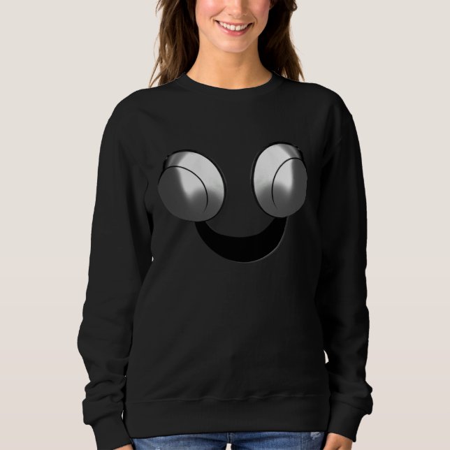 Sweatshirt Headphones laughing face  music (Devant)