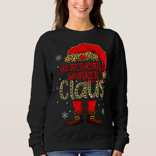 Sweatshirt Healthcare worker Claus Leopard ELF (Devant)