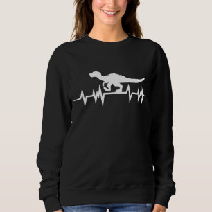 Sweatshirt Hearbeat T Rex Dinosaur Dino Tyrannosaurus Rex
