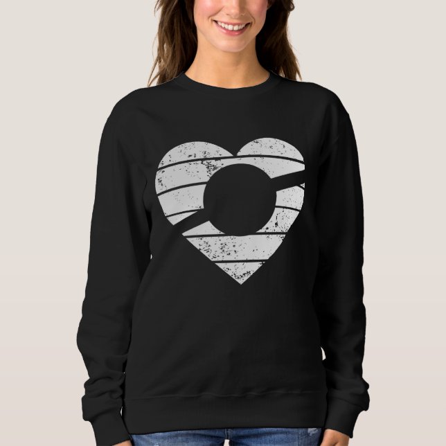 Sweatshirt Heart One Wheel Love Electric Skateboard Float Ska (Devant)