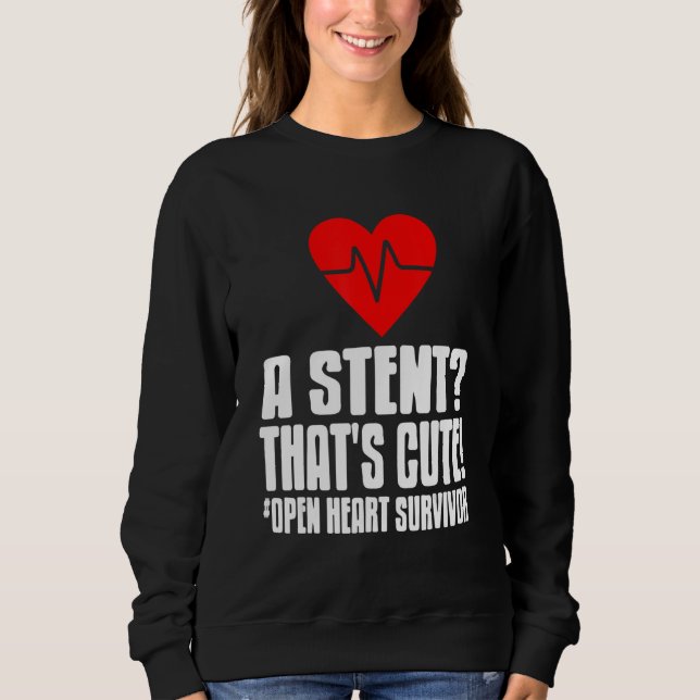 Sweatshirt Heart Transplan Survivor Design for Post Attack Re (Devant)
