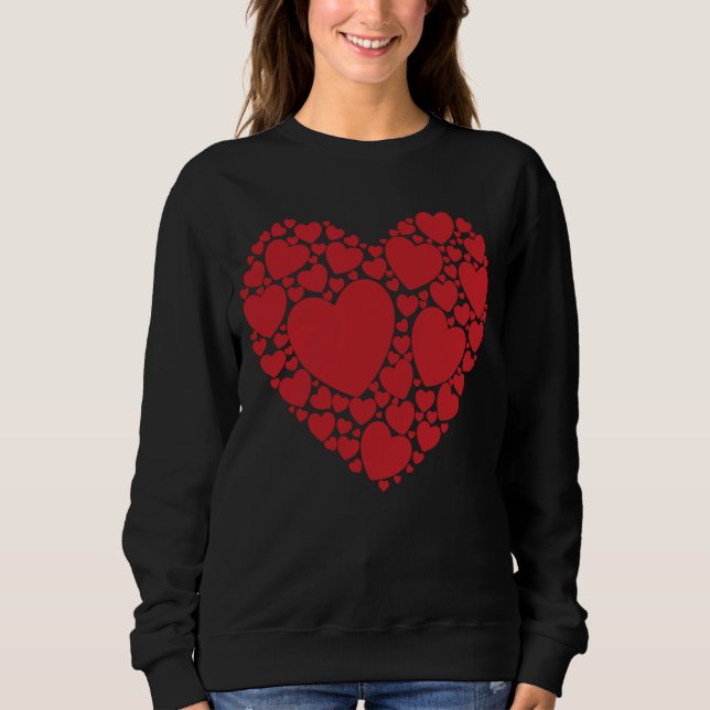 Sweatshirt Heart Word Cloud Valentine's Day Love (Devant)
