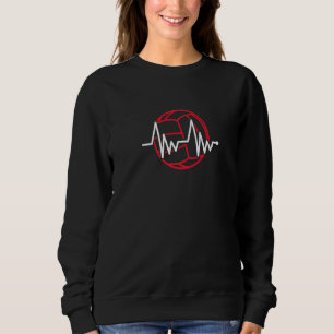 Sweatshirt Heartline Sports Volleyball Love Heart Lifeli
