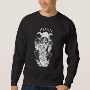 Sweatshirt Hécate Triple Déesse Lunaire Wiccan Wicca Païenne 