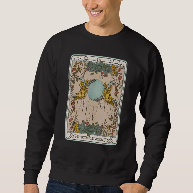 Sweatshirt Hecate Triple Moon Phases Goddess Wiccan Wicca Flo (Devant)