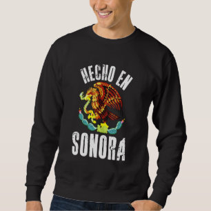 Sweatshirt Hecho En Sonora Drapeau Mexicain Aigle Cinco De Ma