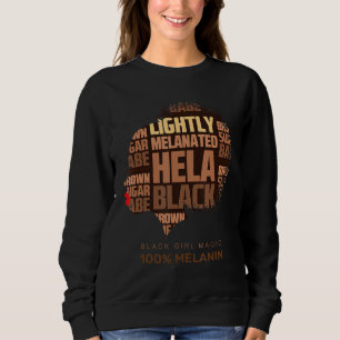 Sweatshirt Hela Black African American Hist légèrement mélané