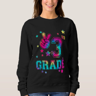 Sweatshirt Hello 3rd Grade Tie Dye First Day Of School Back S